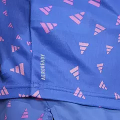 Remera Deportiva Run It Bl Azul/Rosa - Adidas - ByPlaysport