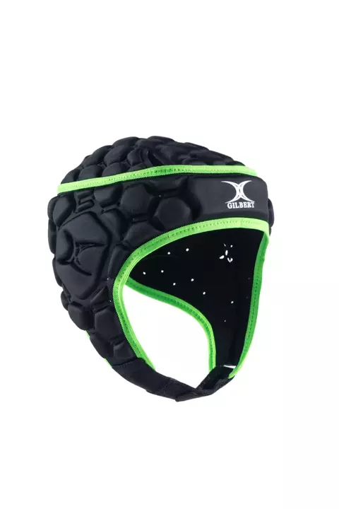 Casco Rugby Headguard XP 250 Negro/Verde Adulto - Gilbert