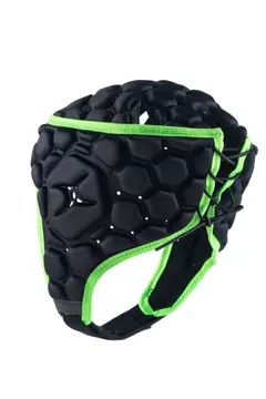 Casco Rugby Headguard XP 250 Negro/Verde Adulto - Gilbert - ByPlaysport