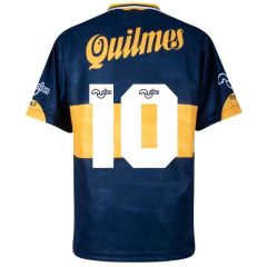 Camiseta Boca Juniors Retro Olan 1995 Quilmes #10 Maradona - ByPlaysport