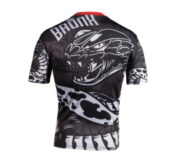 Remera Rashguard Crossed Skull B/n Rojo - Adulto en internet