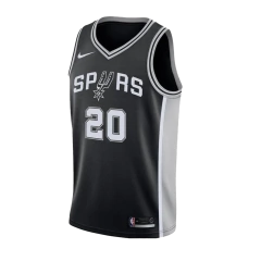 Musculosa San Antonio Spurs #20 Ginóbili C/ Negro - Adulto - comprar online