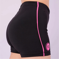 Calza Corta Bodytherm Voley Deportiva C/ Negro Ribete Rosa - Mujer - comprar online