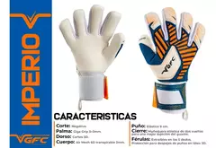 Imagen de Guantes De Arquero Imperio C/ Varillas Adulto - VGFC Volk