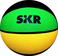 Pelota Basquet Club N7 Tricolor Negro/Amarillo/Verde - Striker - comprar online