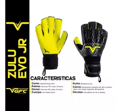 Guantes De Arquero Zulu Evo C/Varillas Infanti - VGFC Volk - ByPlaysport