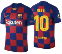 Barcelona Titular 2020 #10 Messi Paches UEFA Champions League- Nike