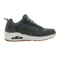 Zapatillas Skechers Streetwear Uno Stacre- Charcoal Leather