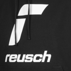 Buzo Hoodie Deportivo Reusch Modelo Rustico C/ Negro - Adulto - ByPlaysport