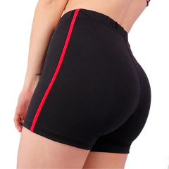 Calza Corta Bodytherm Voley Deportiva C/ Negro Ribete Rojo - Mujer en internet