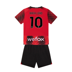 Kit Ac Milán Titular Puma 2024 #10 Rafa Leao - Infantil en internet