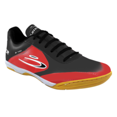 Botines Bummer Futsal Punta Cocida Rojo/negro