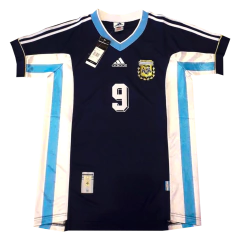 Camiseta Selección Argentina Suplente 1998 Adidas #9 Batistuta - Adulto - comprar online