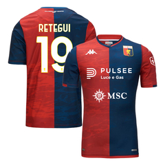 Camiseta Genoa Fc Titular Kappa 2023/24 #19 Retegui - Adulto