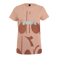 Remera Diadora Deportiva Log Tee C/ Rosa - Mujer