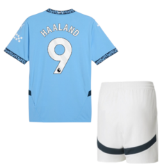Kit Manchester City Titular 2024/25 #9 Haaland Infantil - Puma