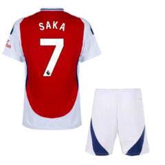 Kit Arsenal FC Titular 2024/25 #7 Saka Infantil - Adidas