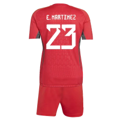 Kit Arquero Selección Argentina Adidas 3 Estrellas 2022 + Parche Campeón del Mundo + #23 E. Martínez C/Rojo - Infantil en internet