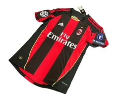 Camiseta AC Milan Titular 2010/11 #80 Ronaldinho + Parches UEFA Champions League - Adidas en internet