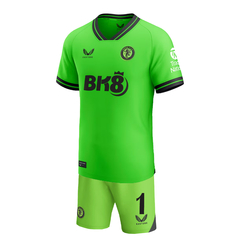 Kit aston villa arquero castore 2023/24 #1 Martínez - Infantil - comprar online