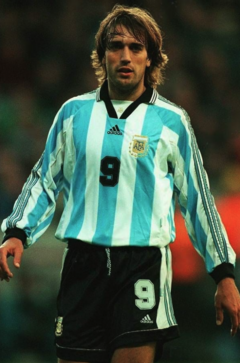 Camiseta Argentina titular 1998 manga larga #9 Batistuta - comprar online