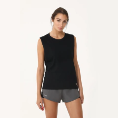 Musculosa Basset Essential C/ Negro - Mujer