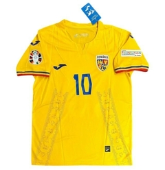 Camiseta Rumania Titular 2024/25+ Parches UEFA #10 Hagi - Joma - comprar online