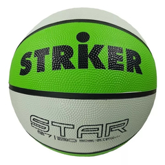 Pelota Básquet Striker Star Nº 7 Bicolor Verde/Blanco