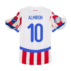 Camiseta Selección Paraguay Titular 24/25 Match #10 Almiron Parches Copa America Puma - ByPlaysport