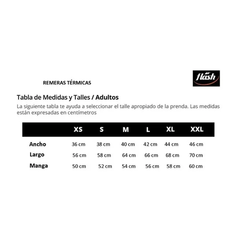 Remera Térmica Mangas Largas Flash C/Blanco - Adulto - comprar online
