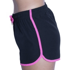 Short Flash Deportivo Fitness Negro/rosa - Mujer en internet
