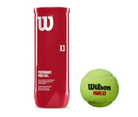 Tubo de Pelotas Wilson padel x3 Ball