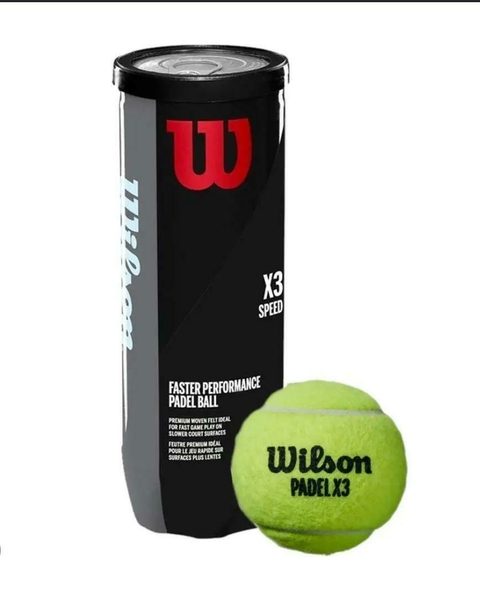 Tubo de Pelotas Wilson padel x3 Speed- 3 Ball can