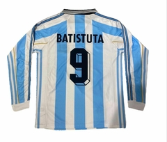 Camiseta Argentina titular 1998 manga larga #9 Batistuta en internet