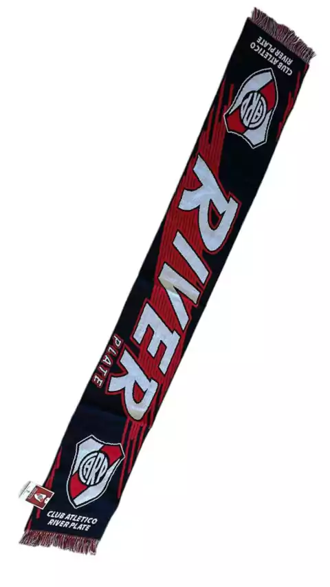 Bufanda Tejida River Plate Rojo/Negro