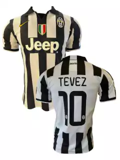 Camiseta Juventus Titular 2014/15 #10 Tevez + Parches UEFA - Nike