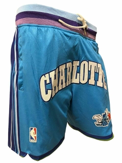 Short Basquet Charlotte Hornets Vintage C/Celeste - NBA - comprar online