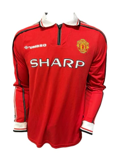 Camiseta Manchester United 1998-2000 #7 Beckham Manga Larga - Umbro - comprar online