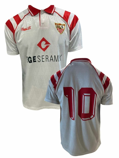 Camiseta Sevilla Titular 1992/93 #10 Maradona - Front Runner
