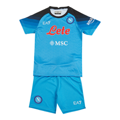 Kit Ssc Napoli Titular Ea7 2023 - Infantil