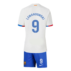 Kit Fc Barcelona Suplente Nike 2023/24 #9 Lewandowsky - Infantil en internet