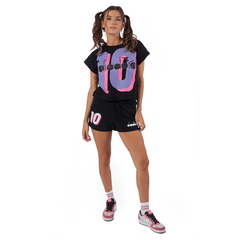 Short Deportivo Diadora Wies Algodón C/Negro - Mujer