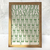 Quadro decorativo com a frase "Copo Cheio Vida Simples" e ilustrações de copos verdes.