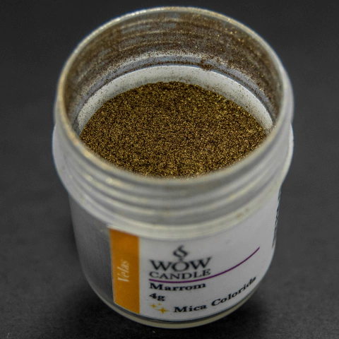 Mica colorida Marrom - 4 gramas