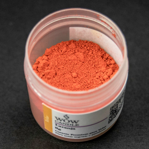 Corante em pó para velas Laranja - 8 gramas