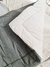 Edredon reversible de Tusor - Queen Acero/Blanco