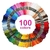Kit 100 Linhas Meadas Para Bordar Fio Ponto Cruz B