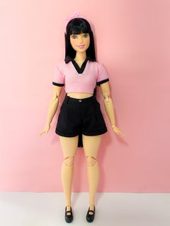 Shortinho Barra Italiana | Pied de Poule na internet