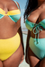 Hotpants Santa Bárbara dupla face - turquesa / amarelo - comprar online