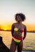 HOTPANTS SANA DUPLA FACE - REGGAE / PRETO - Amara Praia